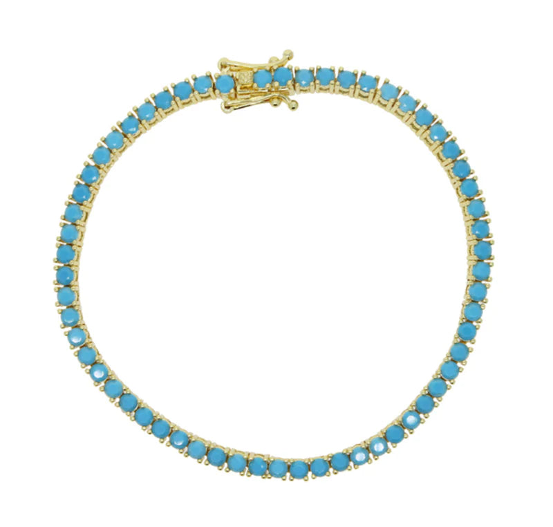 AC Turquoise Tennis Bracelet | ACCESSORY CONCIERGE