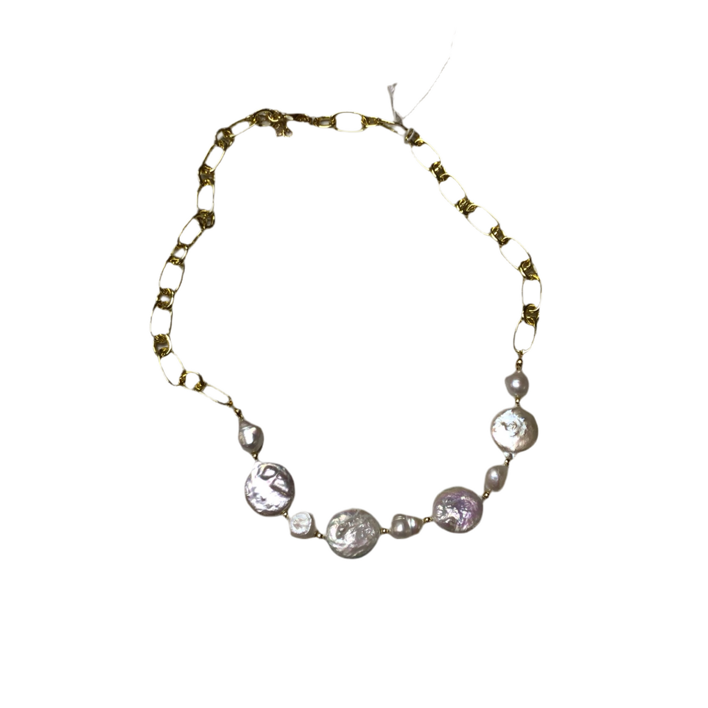 AC Sea Pearl Gold Chain Necklace | ACCESSORY CONCIERGE