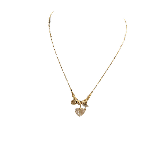 Pristine Pave Heart Necklace | CAROLINE HILL