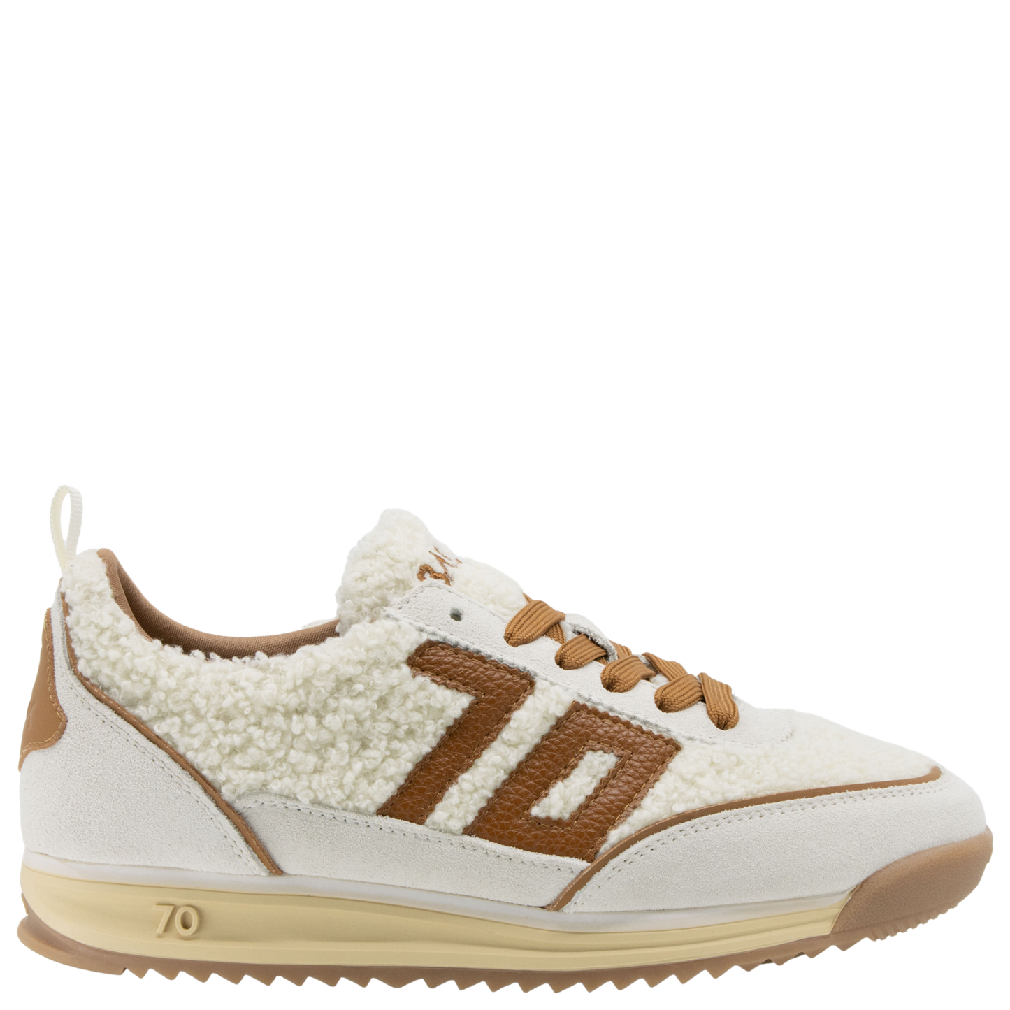 BACK 70 - JOGGER FT in MILK ICE CUOIO Sneakers