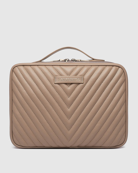 Maggie Quilted Toiletry Case | LOUENHIDE