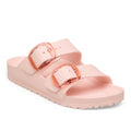 Light Pink sandal with metallic buckle on a white background