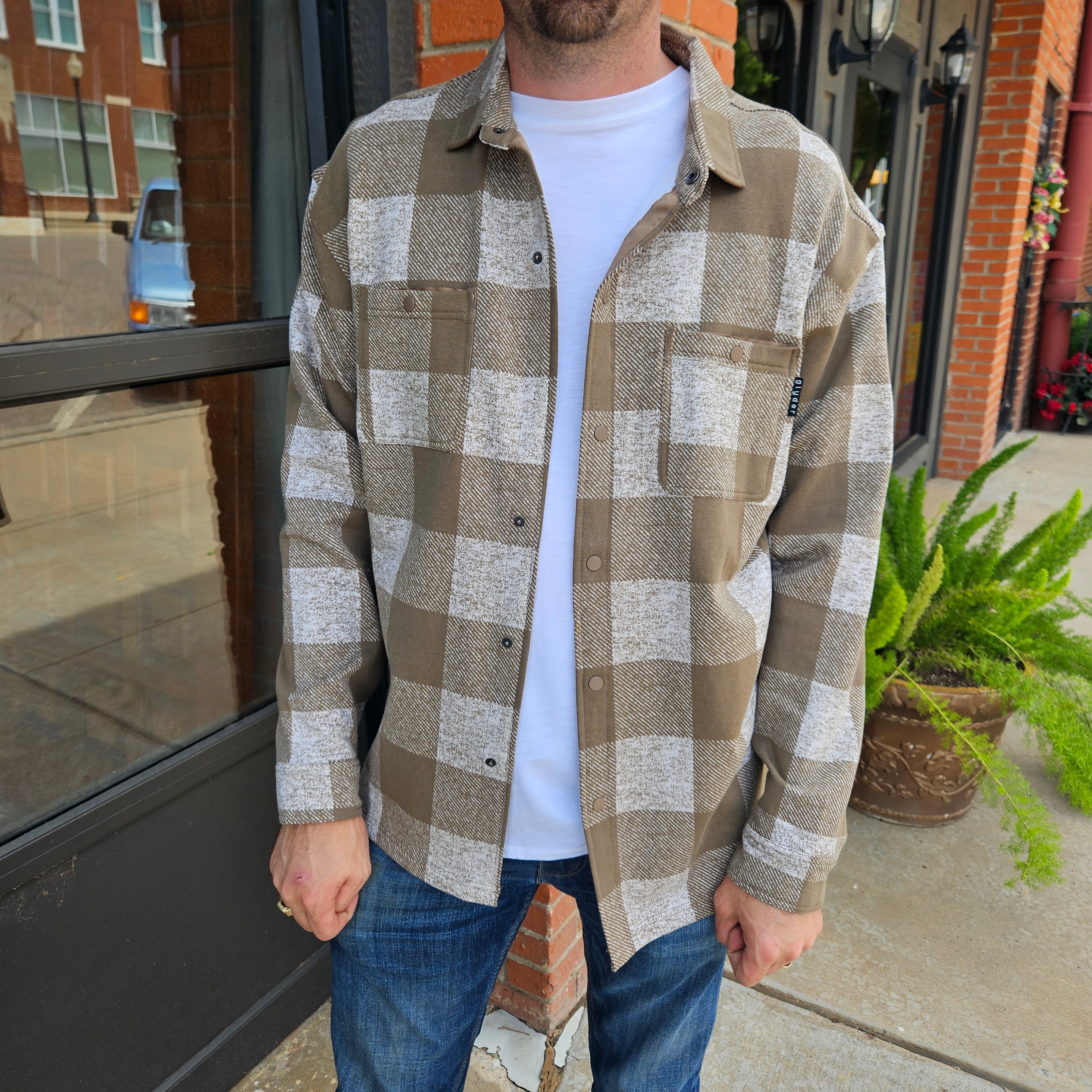 Trek Button Front Shirt | GLYDER Mens