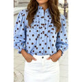Polka Dot Lantern Sleeve Top | 1 THE WOMAN