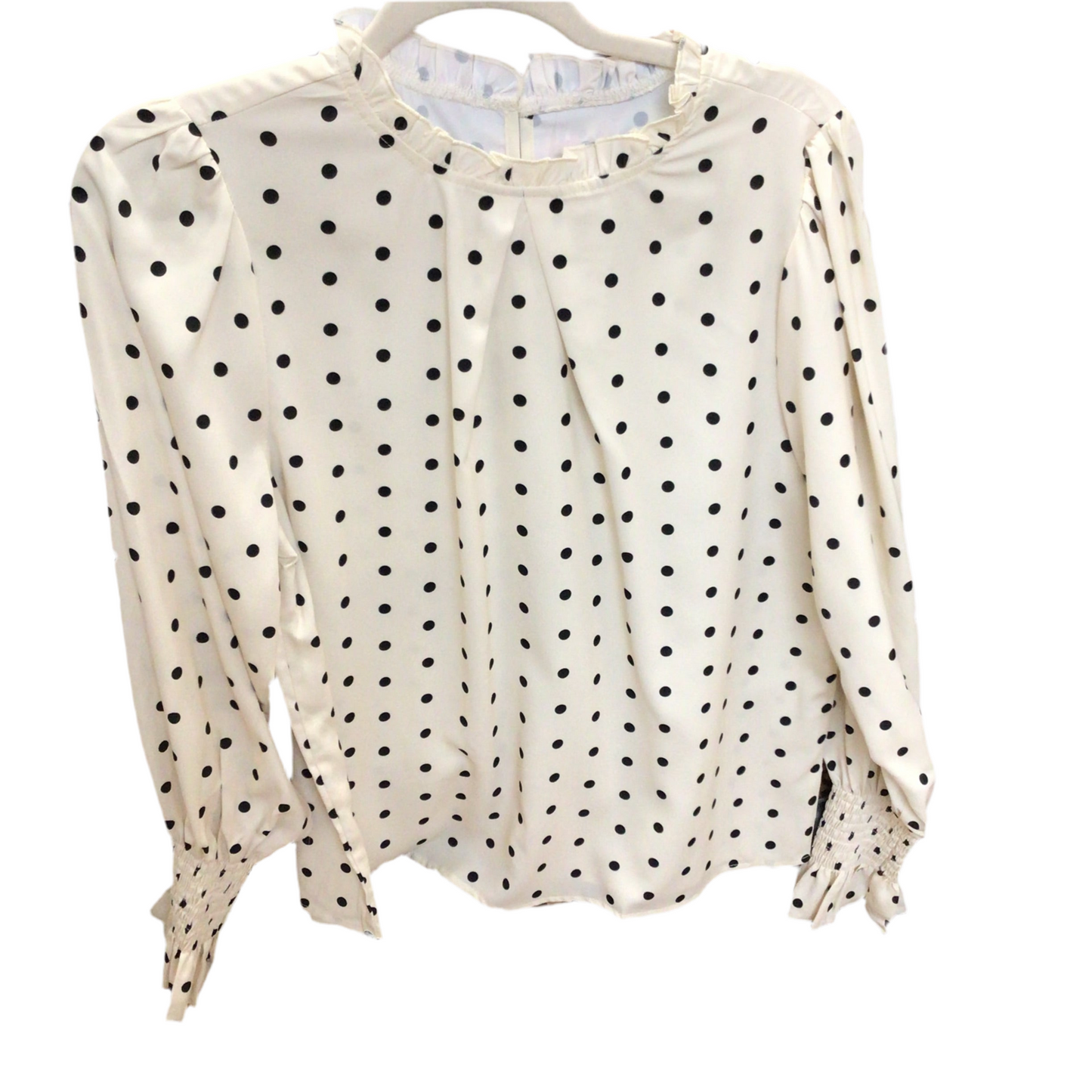 Polka Dot Lantern Sleeve Blouse | PRETTY BASH