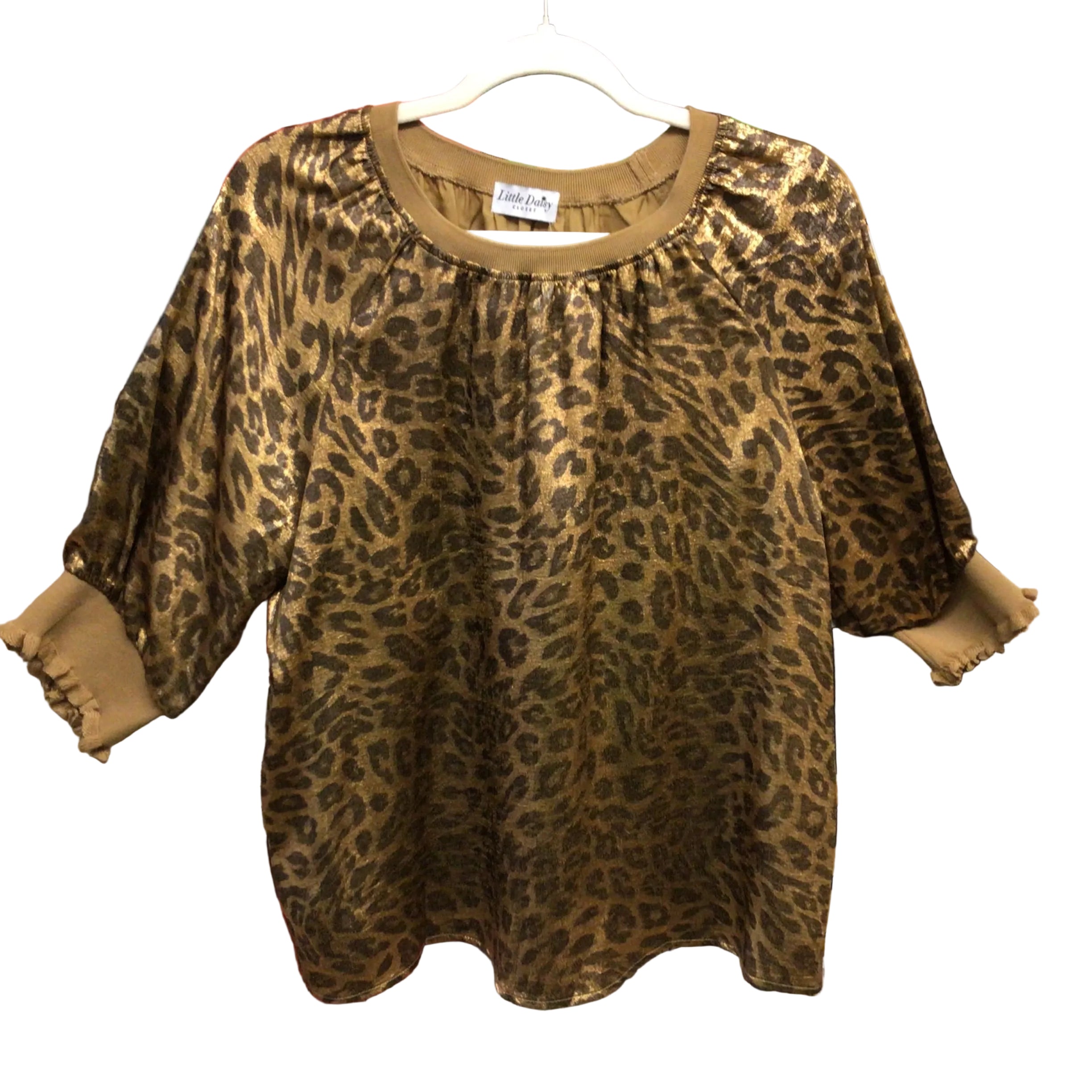 Leopard Print Half Sleeve Blouse | LDC