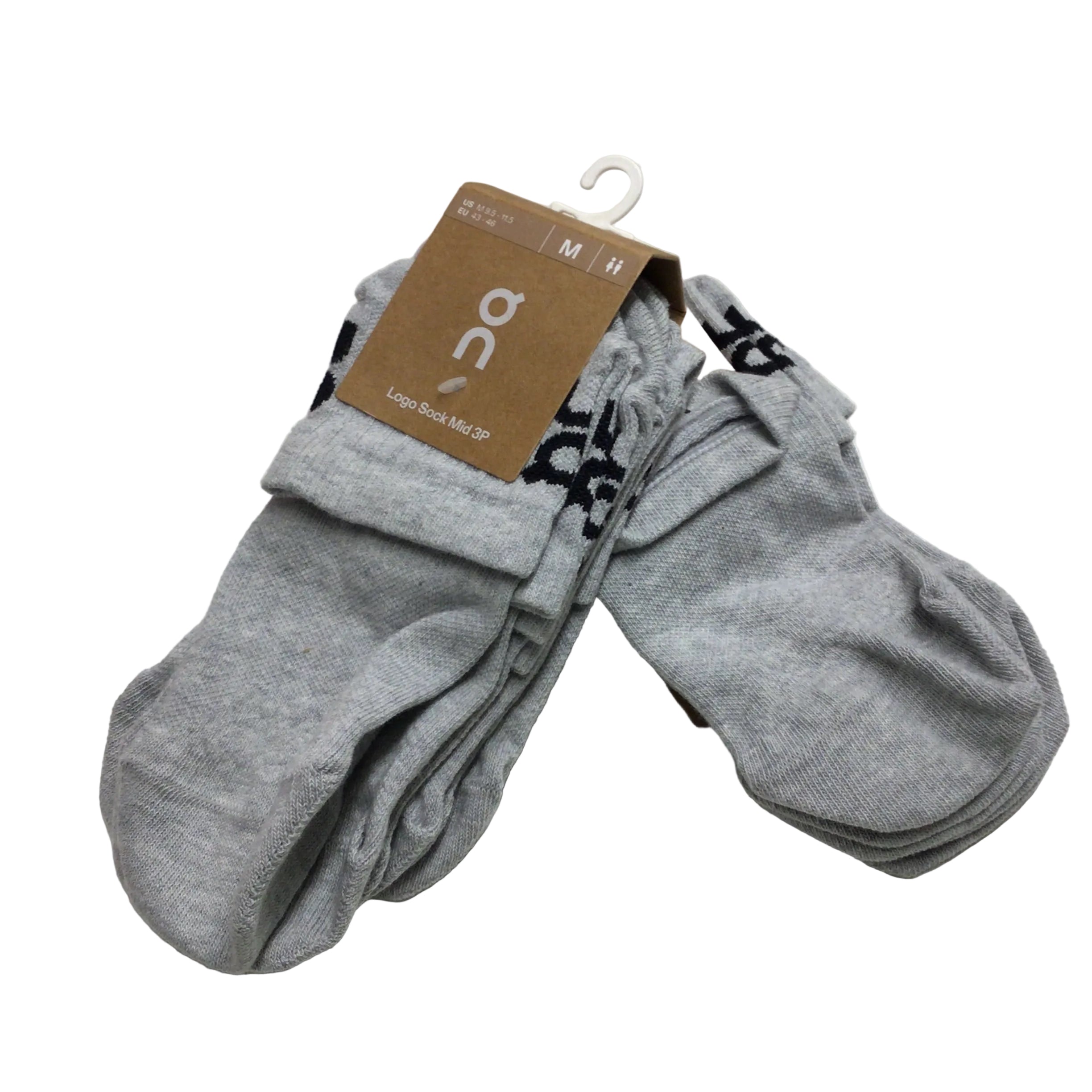 Logo Sock Mid 3P Unisex | ON RUNNING