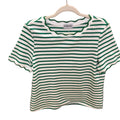 Spring Scalloped Trim Stripe TShirt | LITTLE DAISY CLOSET