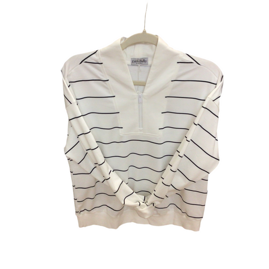 Black and White Striped Pullover| LITTLE DAISY CLOSET