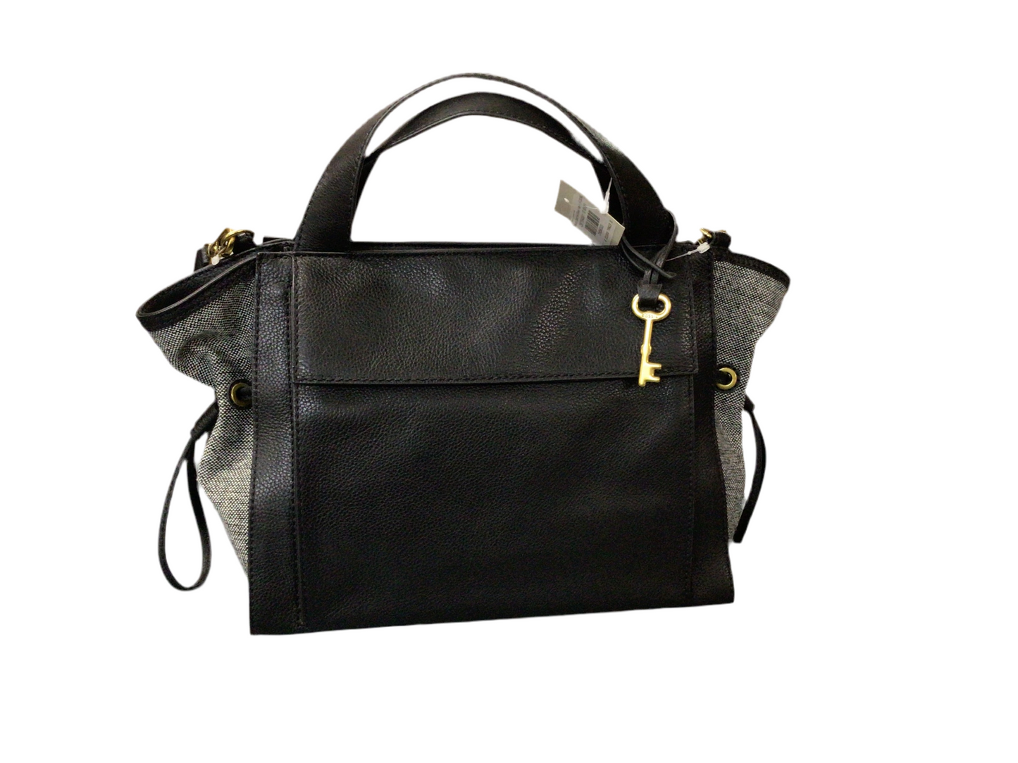 Mason Satchel Black Fabric | FOSSIL