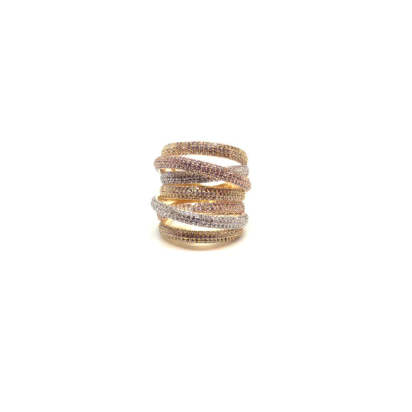 AC Mixed Metal Twist Ring | ACCESSORY CONCIERGE