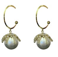 AC Dazzling Pearl Hoop | ACCESSORY CONCIERGE