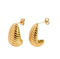 AC Ribbed Teardrop Earrings | ACCESSORY CONCIERGE
