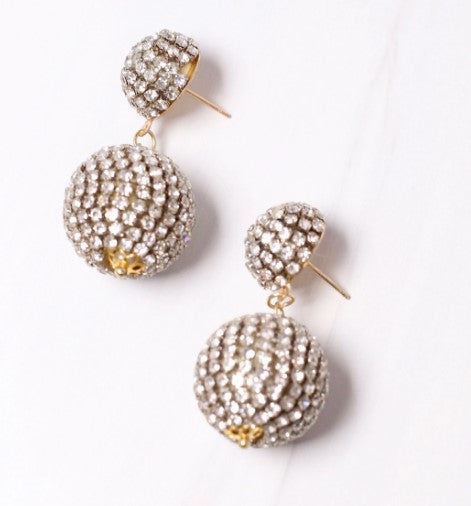 Discomania CZ Earrings | CAROLINE HILL