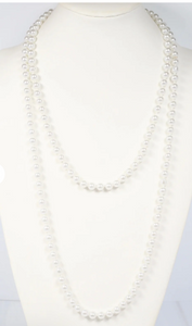 Oliver Long Pearl Necklace | CAROLINE HILL