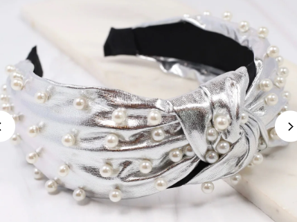 Abbie Pearl Studded Headband | CAROLINE HILL