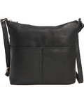 Carefree Top Zip Leather Tote Bag | LE DONNE LEATHER