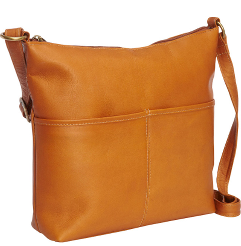 Carefree Top Zip Leather Tote Bag | LE DONNE LEATHER