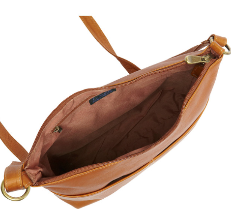 Carefree Top Zip Leather Tote Bag | LE DONNE LEATHER