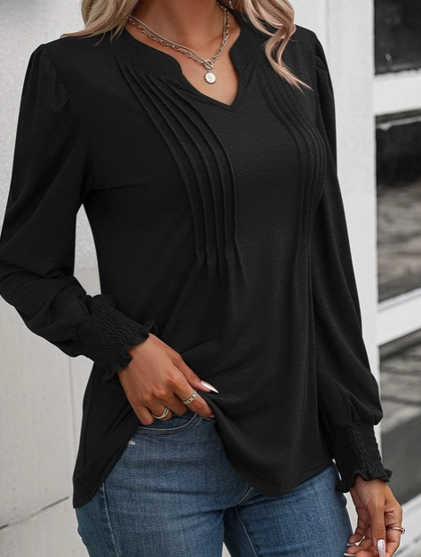 PUFF Sleeves V-Neck Ls | NINEXIS