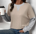 Crew Neck Loose Sweater | SUHKASANA