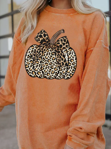 Halloween Pumpkin Knit Sweatshirt | LOVESOFT