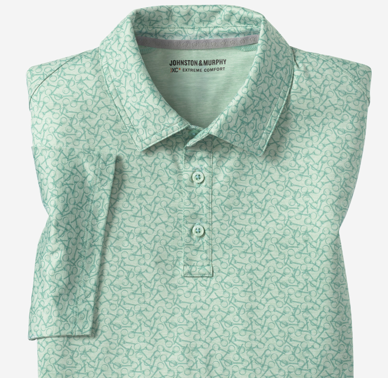 XC+ Ace Printed Performance Polo | JOHNSTON MURPHY