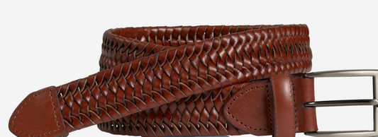 Leather Braided Belt | JOHNSTON MURPHY Mens