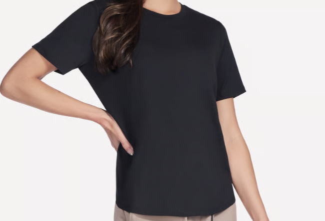 Go Walk Luxe Rib Tee | SKECHERS