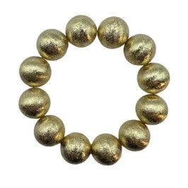 AC Brushed Metal Bead Bracelet | ACCESSORY CONCIERGE