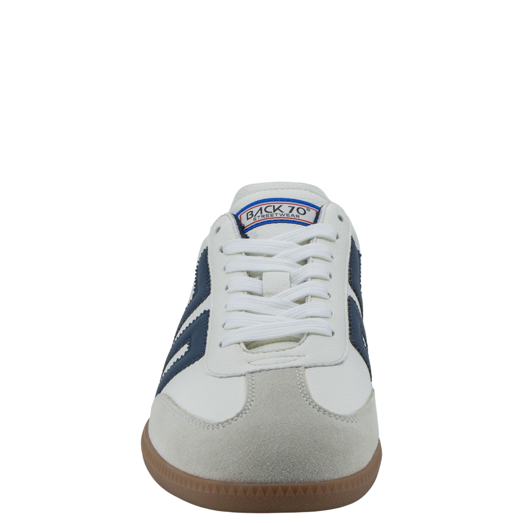 BACK 70 - CLOUD 600 in WHITE NAVY Sneakers