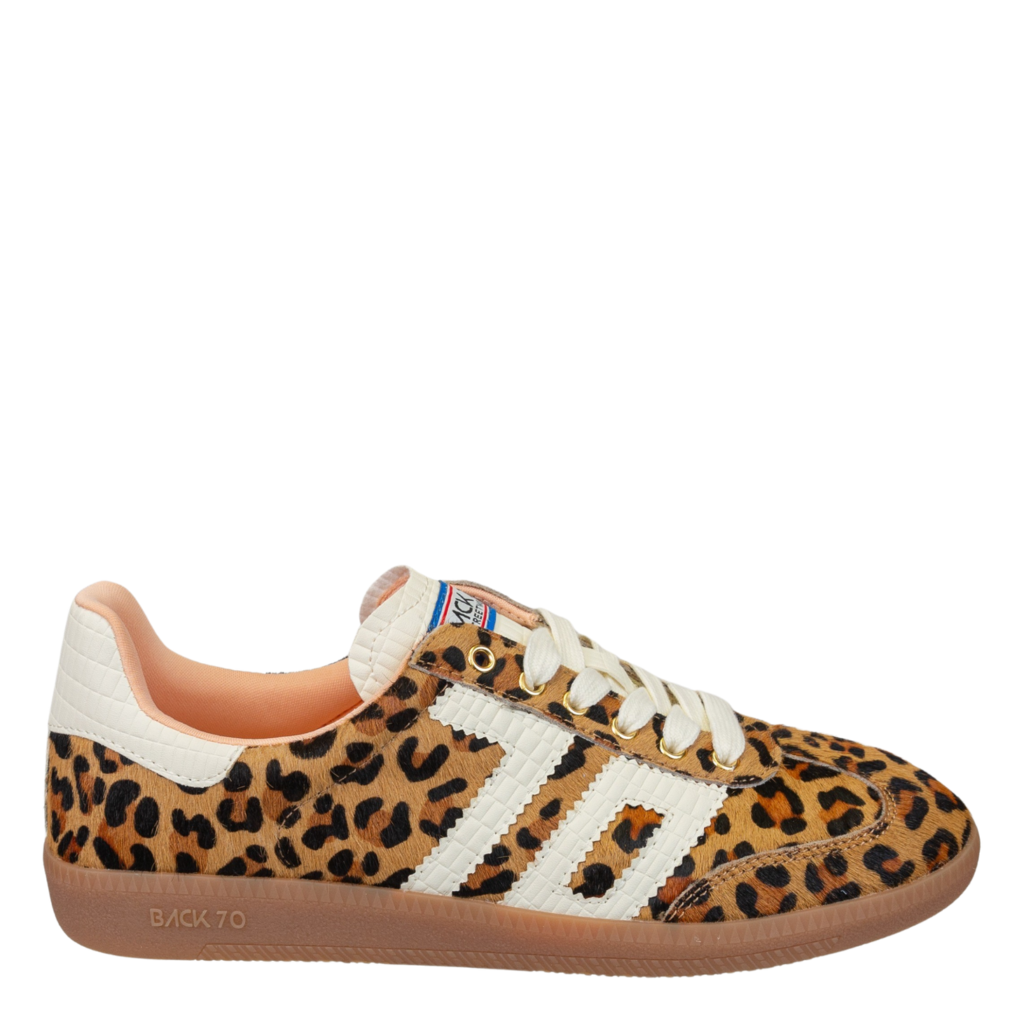 BACK 70 - CLOUD in LEOPARD CAMEL WHITE Sneakers