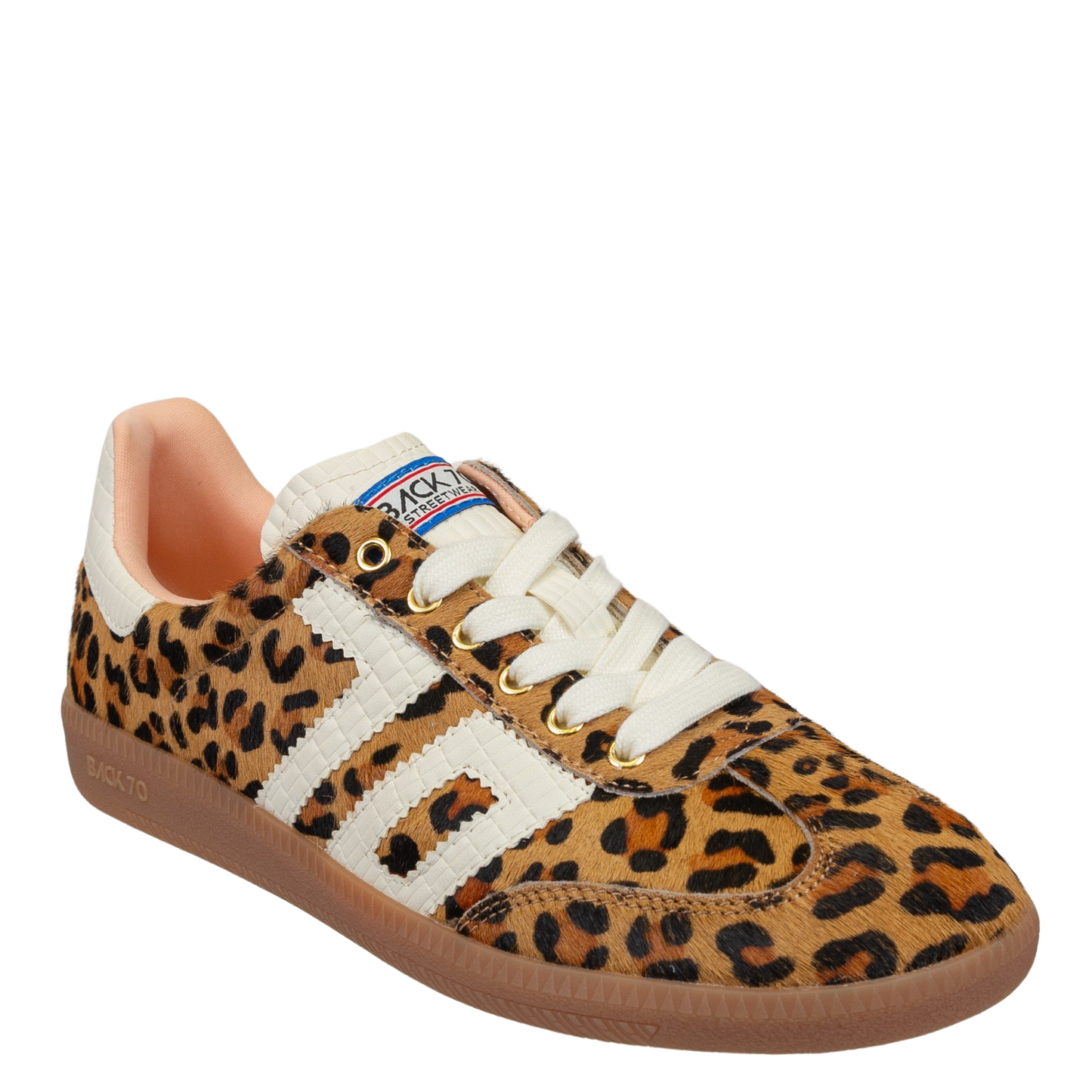 BACK 70 - CLOUD in LEOPARD CAMEL WHITE Sneakers