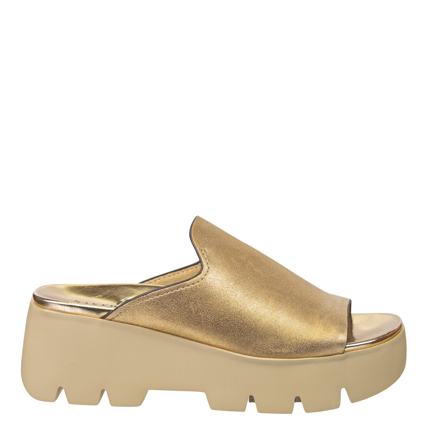 NAKED FEET - DRIFT in GOLD Platform Sandals