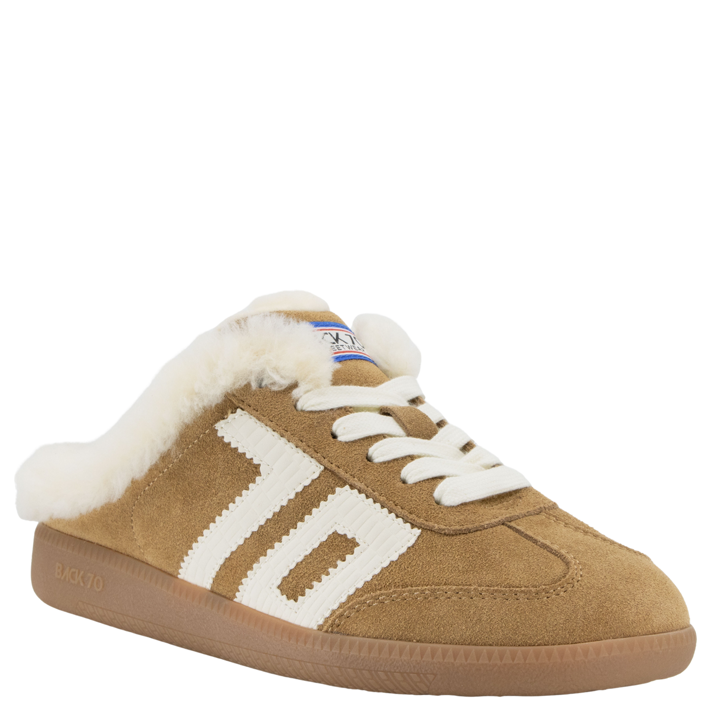 BACK 70 - EASTER FL in TOBACCO WHITE Backless Sneakers