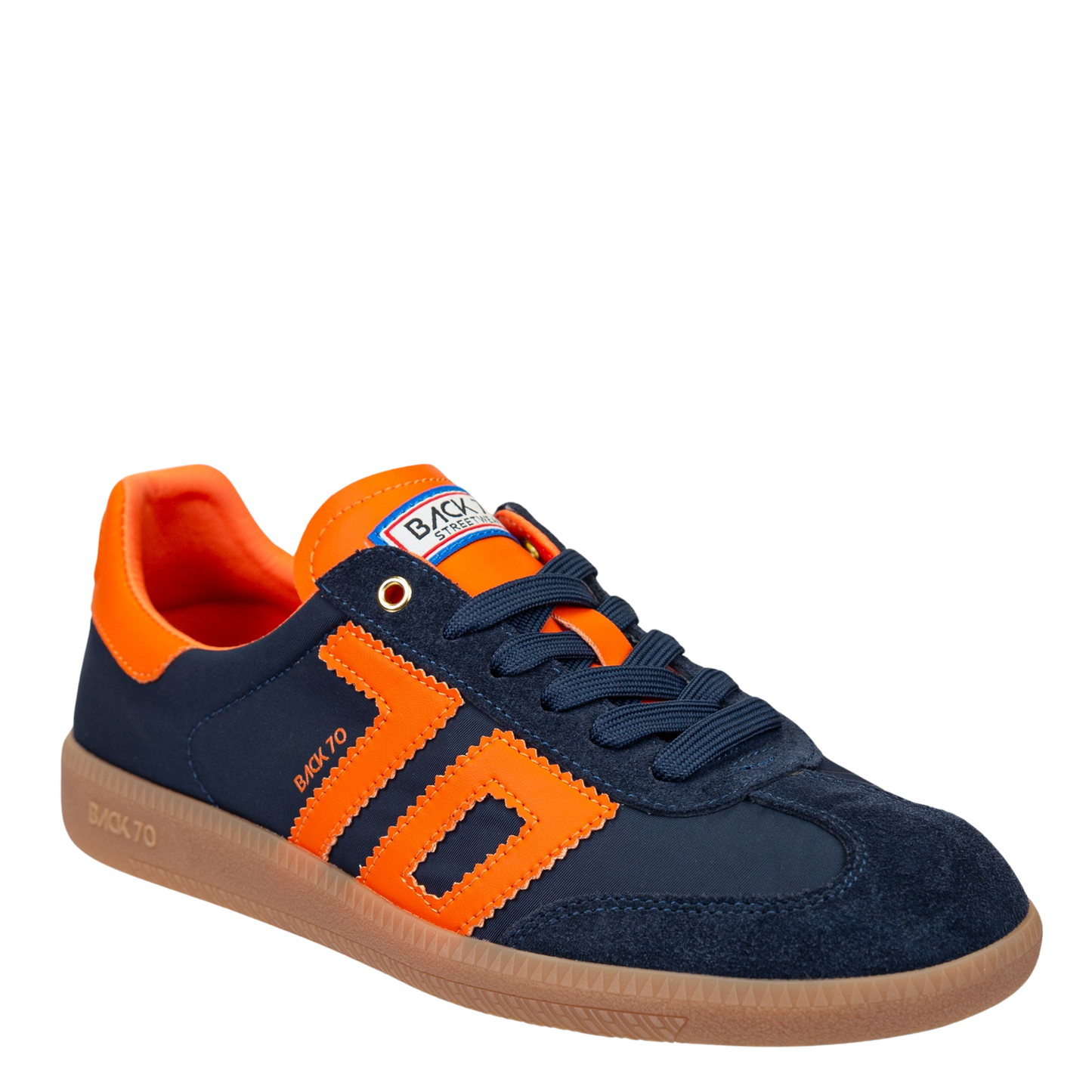 BACK 70 - GHOST in NAVY ORANGE Sneakers