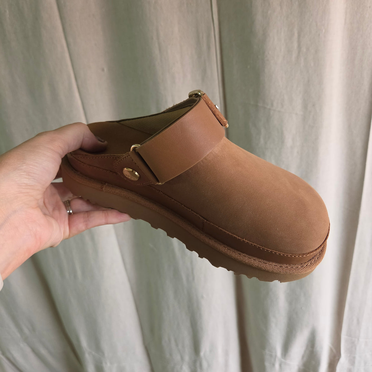Goldenstar Villa Clog-Chestnut