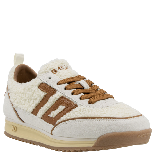 BACK 70 - JOGGER FT in MILK ICE CUOIO Sneakers