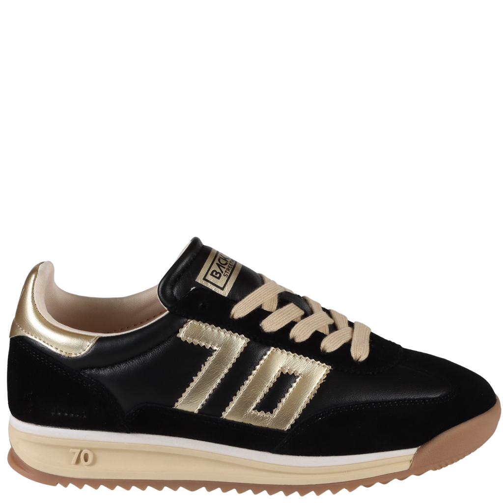 BACK 70 - JOGGER N in BLACK GOLD Sneakers