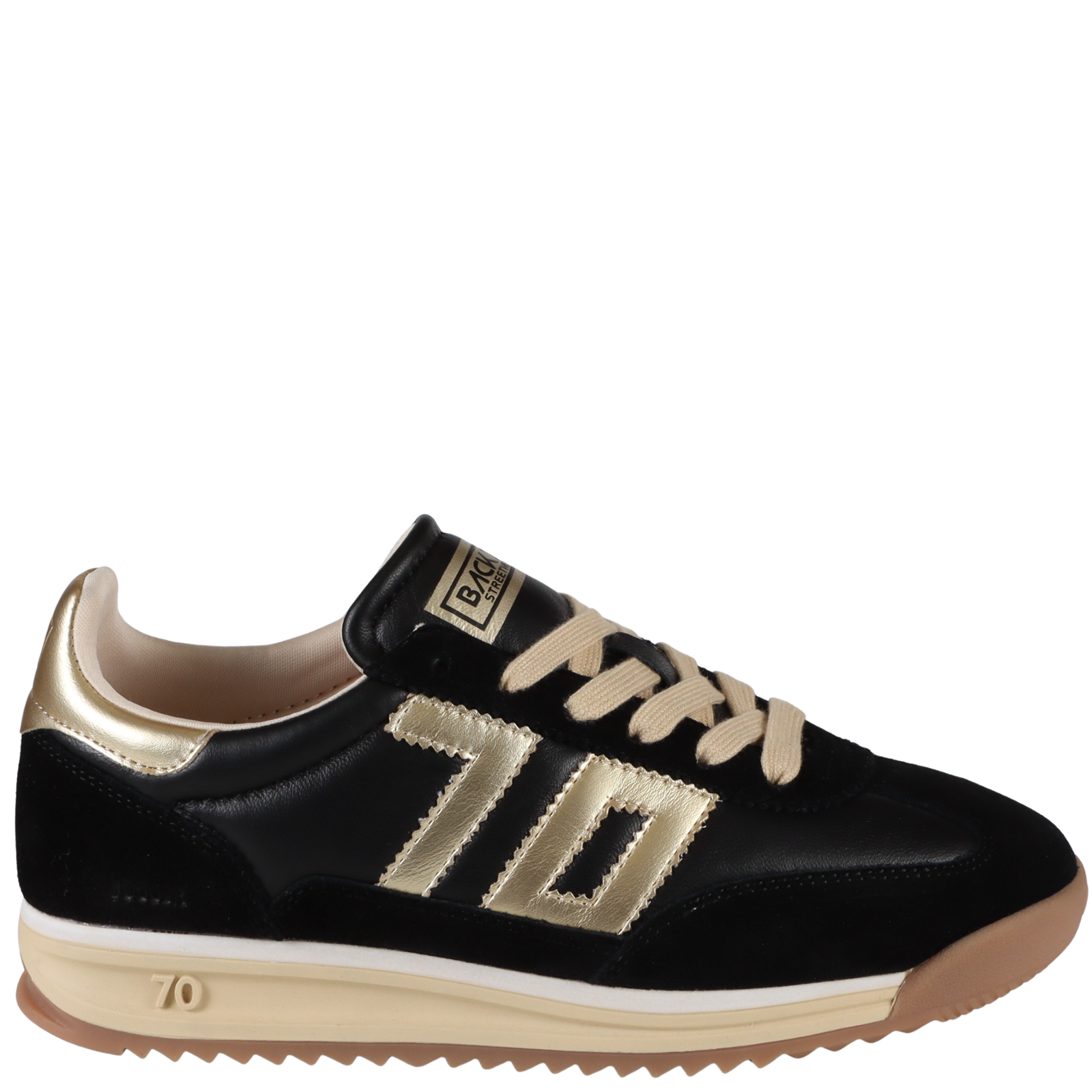 BACK 70 - JOGGER N in BLACK GOLD Sneakers