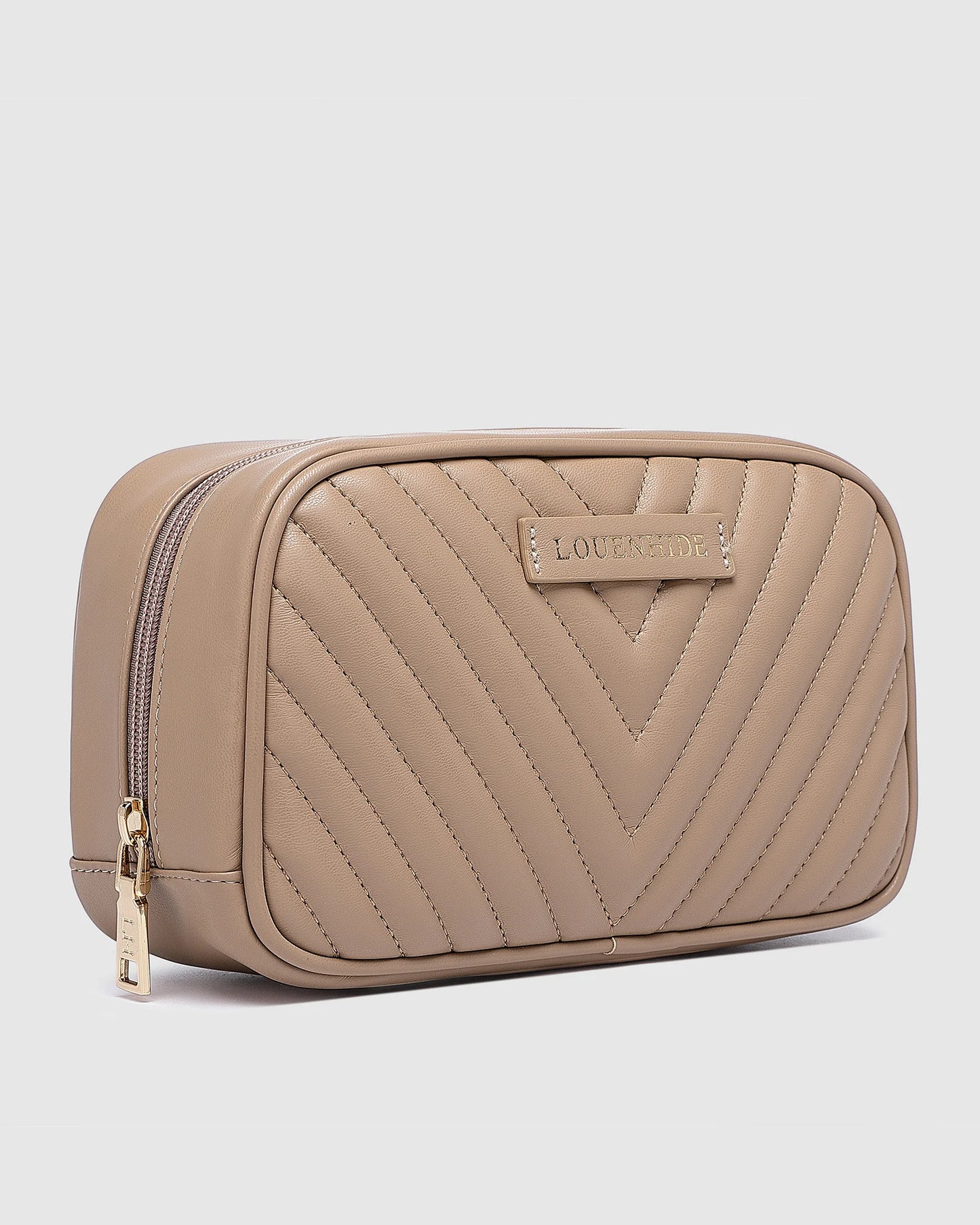 Lacey Quilted Makeup Bag | LOUENHIDE