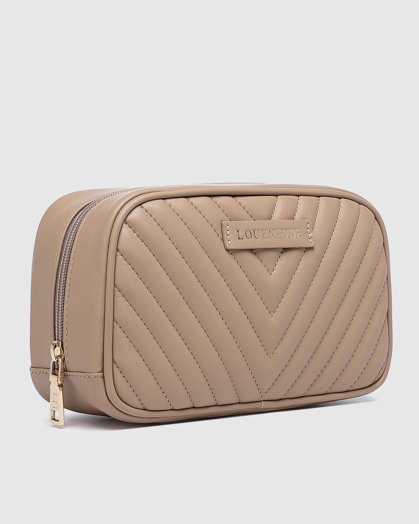 Lacey Quilted Makeup Bag | LOUENHIDE