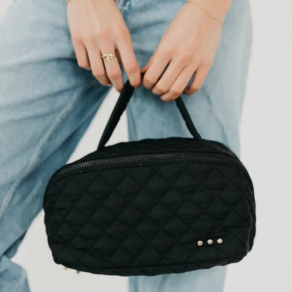 Martha Quilted Cosmetic Bag