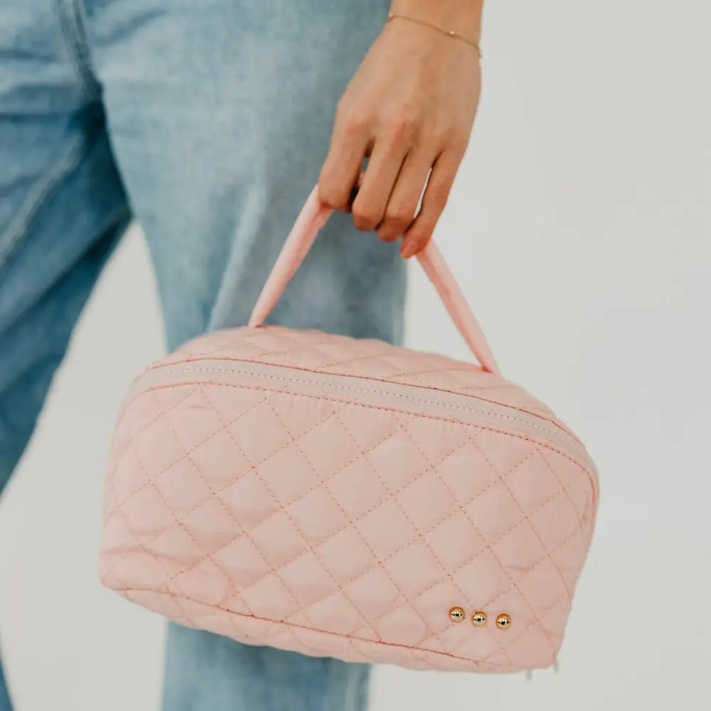 Martha Quilted Cosmetic Bag