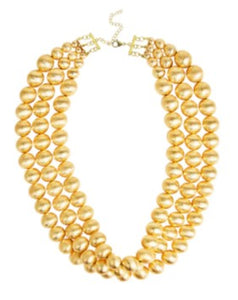 AC Brushed Metal Bead Necklace | ACCESSORY CONCIERGE