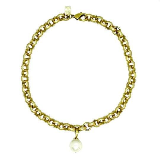 Turkish Gold Choker w/ Pearl Drop | GIRL WITH A PEARL