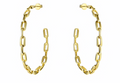 AC Anchor Chain Hoop Earrings | ACCESSORY CONCIERGE