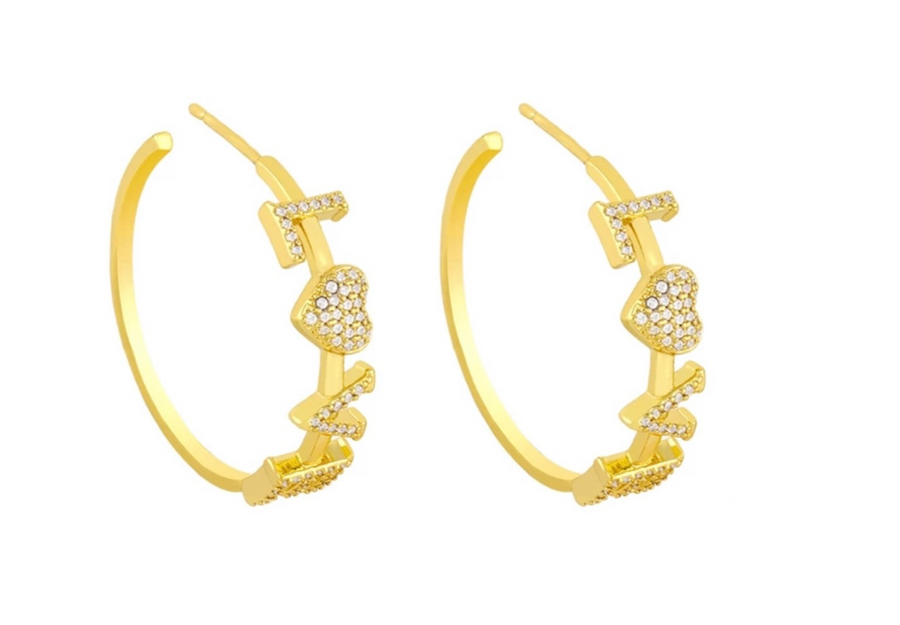 AC Love Hoops Earrings | ACCESSORY CONCIERGE