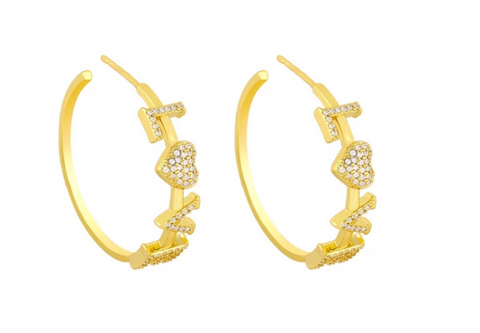 AC Love Hoops Earrings | ACCESSORY CONCIERGE