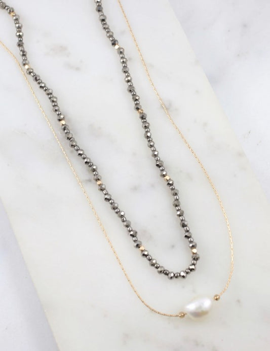 Brenlee Double Layer Necklace / CAROLINE HILL